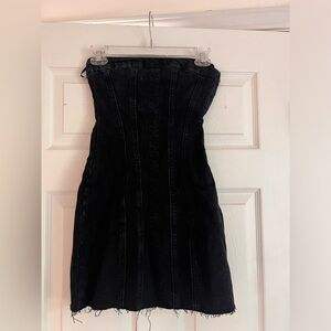 Zara Strapless Denim Dress - Size XS